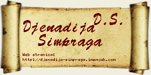 Đenadija Šimpraga vizit kartica